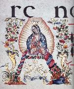 unknow artist Devotion to the virgin of Guadalupe oil painting reproduction